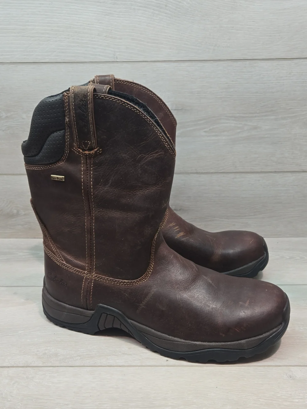 Cabelas Mens Dry Plus Leather Soft Toe 82-5533 Boots Shoes Sz 13D